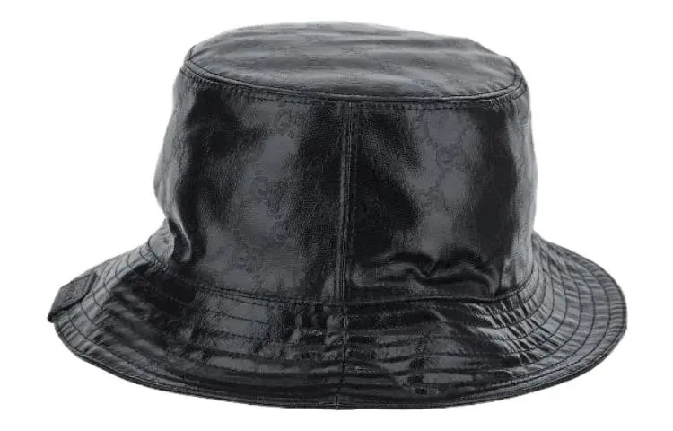 GUCCI Gg Monogrammed Leather Bucket Hat