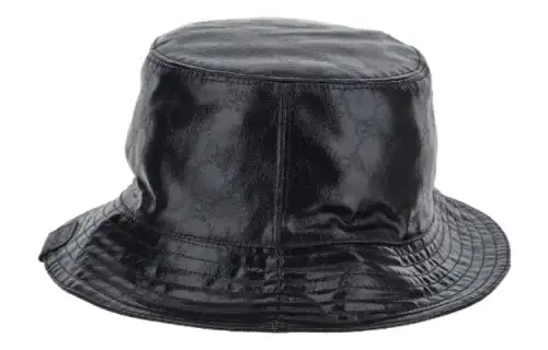 GUCCI Gg Monogrammed Leather Bucket Hat
