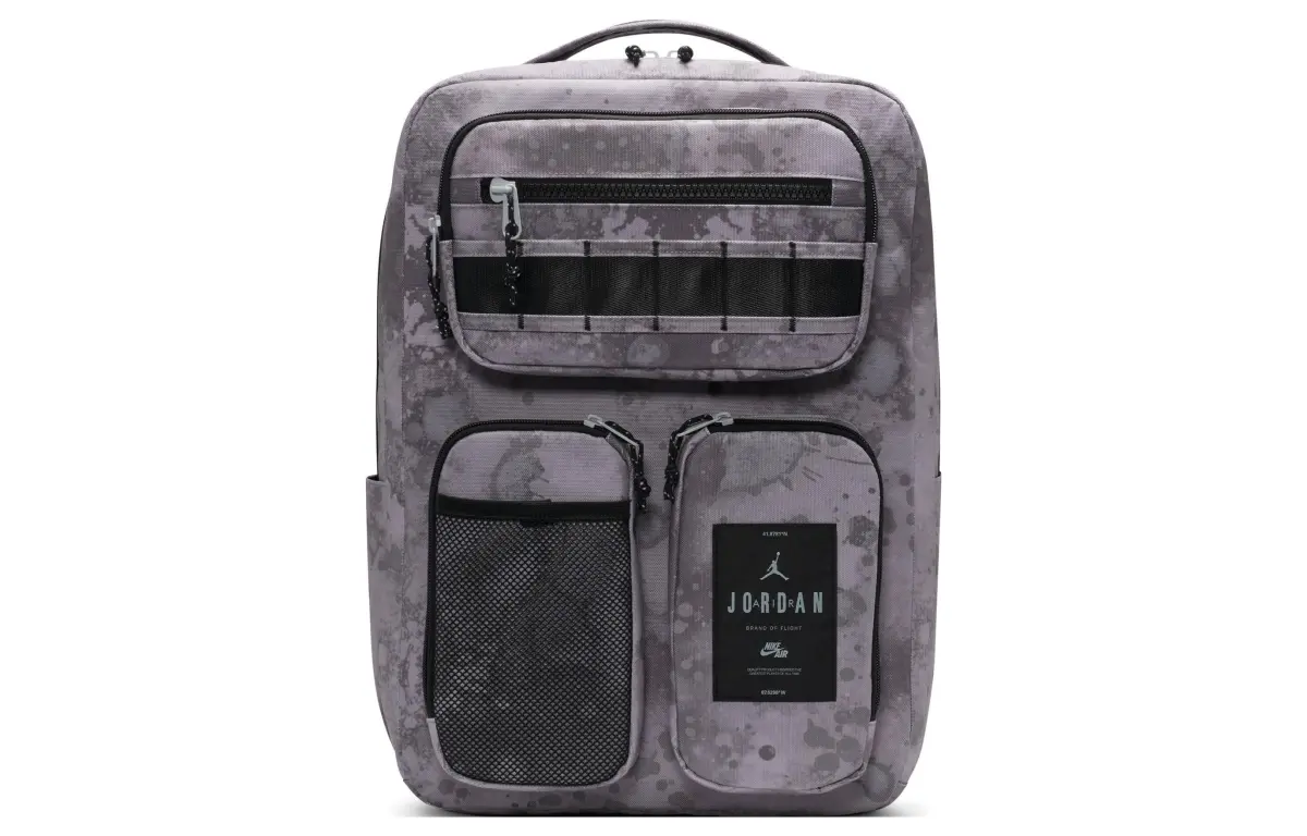 Jordan Polyester Backpack Regular Men's Medium Gray/Black