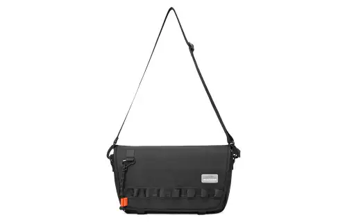 Skechers Fabric Shoulder Bag, Crossbody Bag Small Unisex Black