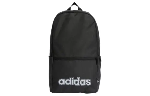 Adidas Recycled Polyester Plain Weave Fabric Backpack Regular Unisex Black