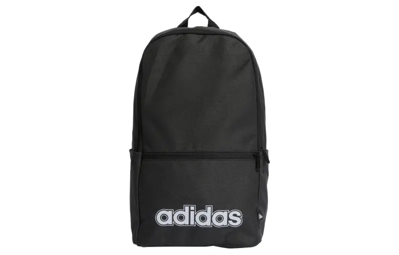 Adidas Recycled Polyester Plain Weave Fabric Backpack Regular Unisex Black