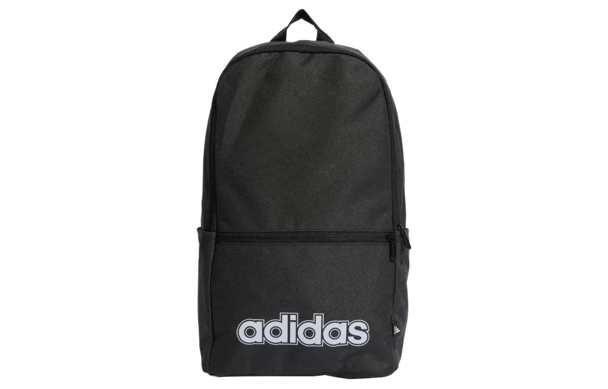 Adidas Recycled Polyester Plain Weave Fabric Backpack Regular Unisex Black