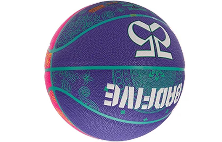 Li Ning Badfive Pu Basketball Blue Pink Size 7 Training Unisex