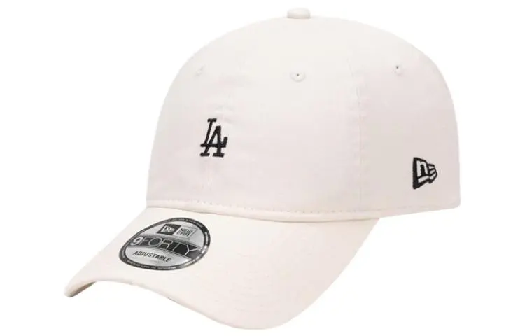 New Era Mini Logo LA Dodgers Unstructured Baseball Cap Cream