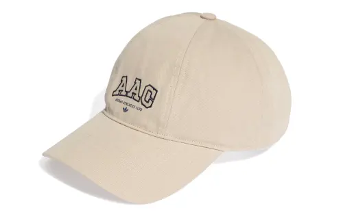 Adidas Originals Cotton Recycled Polyester Baseball Caps Men's Beige Umber