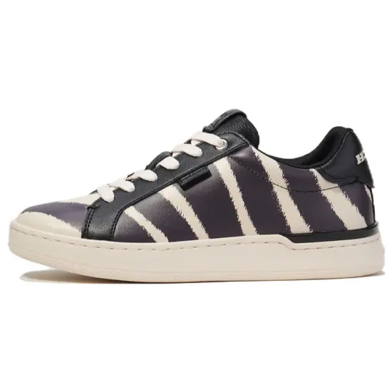 COACH Lowline Skateboard Shoes Women's Low-Top Black