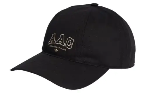 Adidas Originals Cotton Recycled Polyester Baseball Caps Men's Black