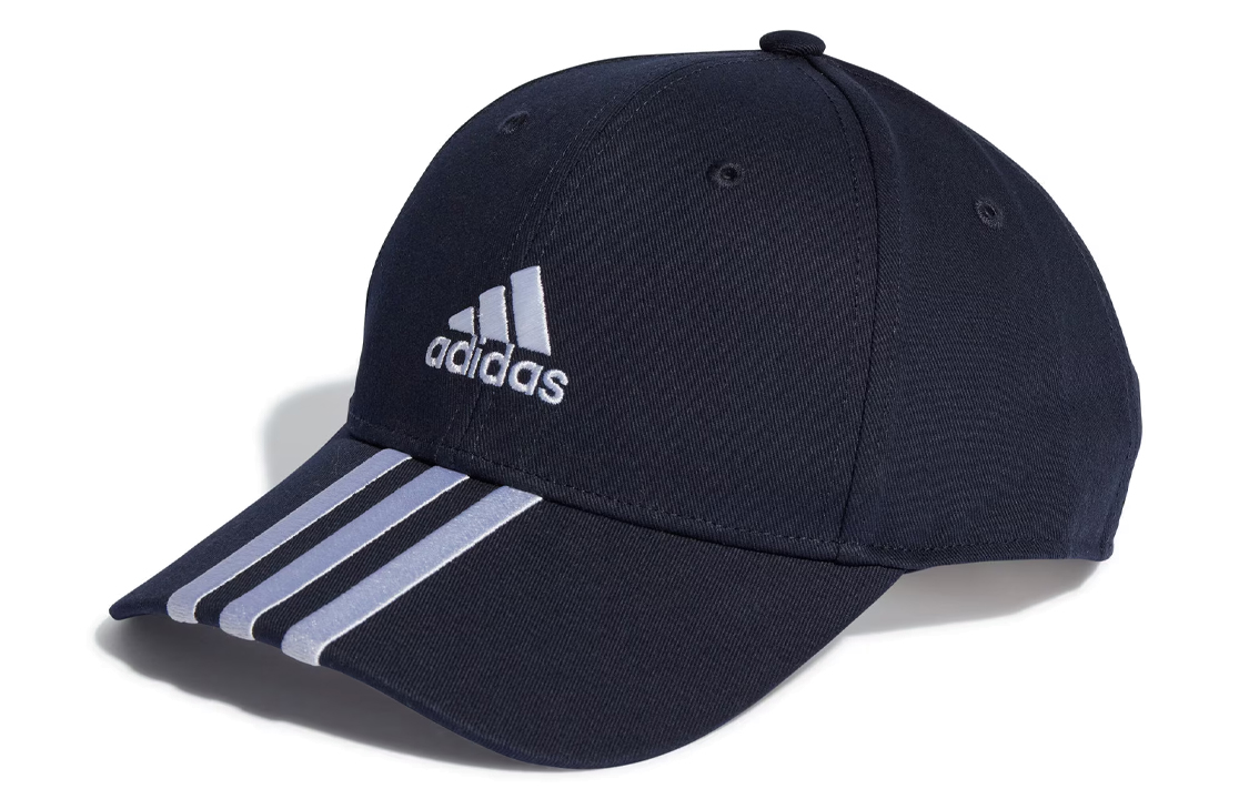 adidas 3-Stripes Cotton Twill Baseball Cap Men's Blue