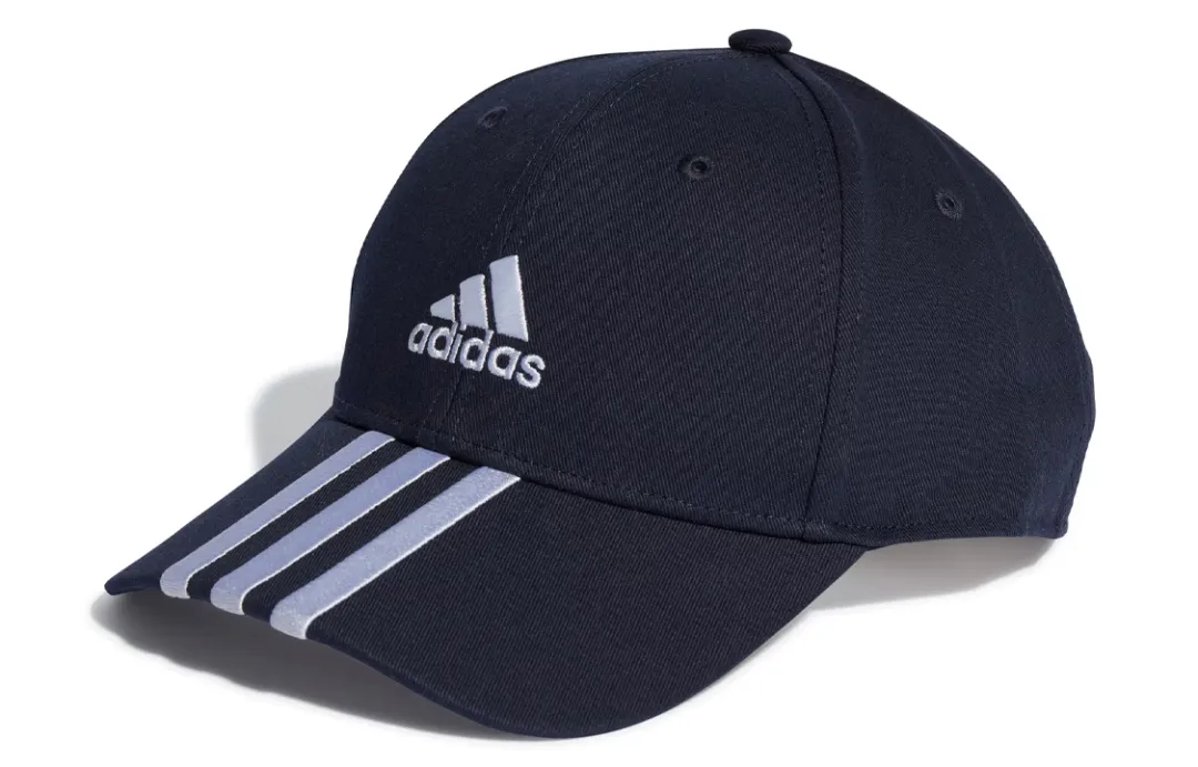 adidas 3-Stripes Cotton Twill Baseball Cap Men's Blue
