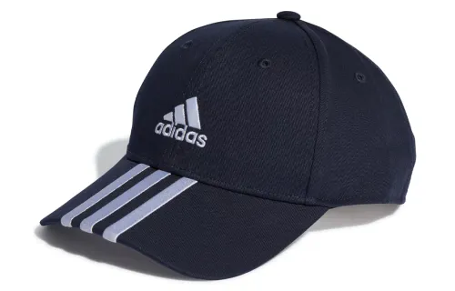 adidas 3-Stripes Cotton Twill Baseball Cap Men's Blue