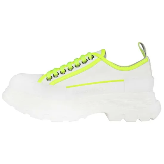 Alexander McQueen Tread Slick Casual Shoes Women's Low-Top White/Green