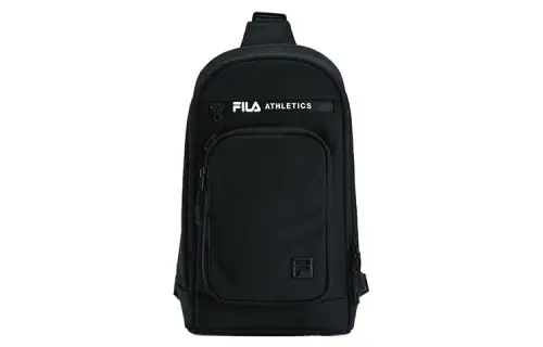 FILA Fitness Zip Closure Fabric Sling Bag Regular Men's Black