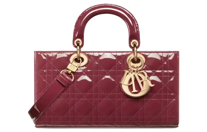 DIOR Lady D JOY Patent Leather, Cow Leather Lady Dior Bag, Shoulder Bag, Crossbody Bag, Handbag Medium Women's