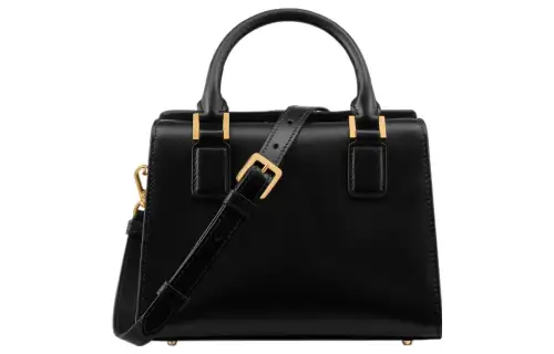 DIOR Calfskin Boston Bag, Shoulder Bag, Crossbody Bag, Handbag Small Women's Black