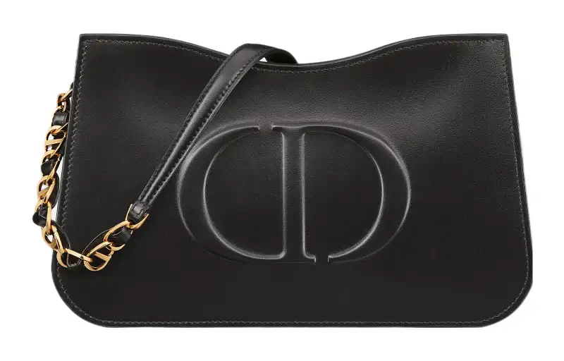DIOR Calfskin Handbag, Shoulder Bag Women's Black
