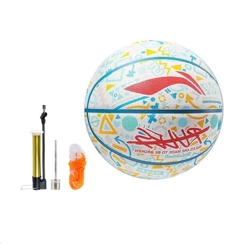 Li Ning Rubber Basketball Ecru Size 7 Training Unisex