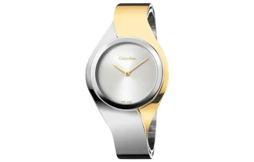 CALVIN KLEIN Wrist Watches Quartz Movement Stainless Steel Strap 34mm Silver Dial Women's Watch