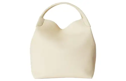 Loro Piana Cow Leather Handbag, Shoulder Bag, Crossbody Bag, Handbag Large Women's Soft White