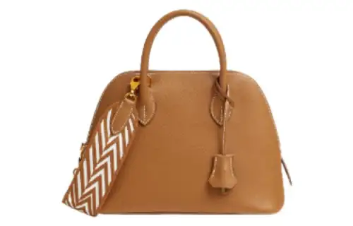 HERMES Bolide Epsom Calfskin Bowling Bag, Handbag Women's Gold