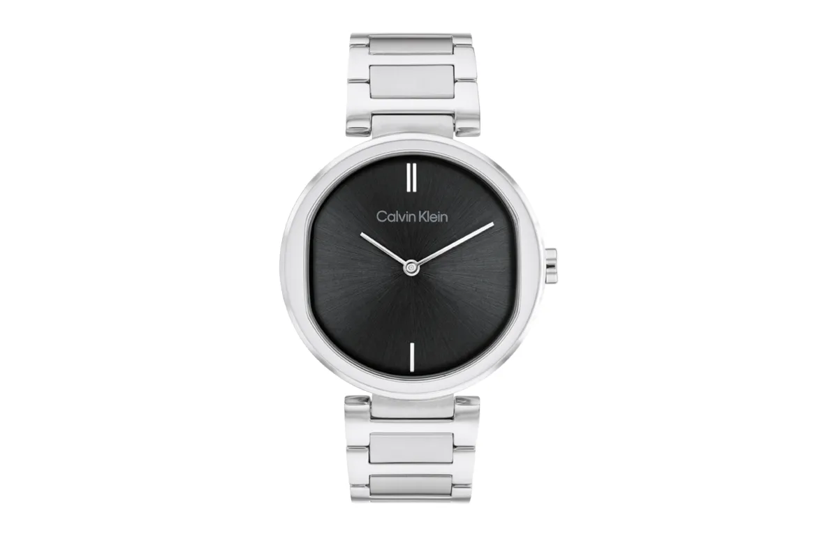 CALVIN KLEIN Wrist Watches Quartz Movement Steel Strap Black Dial Women's Watch