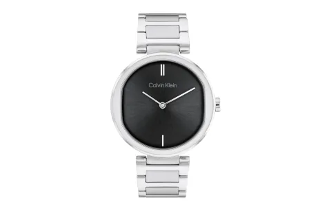 CALVIN KLEIN Wrist Watches Quartz Movement Steel Strap Black Dial Women's Watch