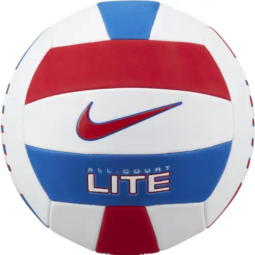 Nike Rubber Polyester Latex No. 5 Volleyball Full Court Lite Unisex White Red