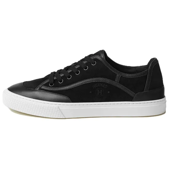 HERMES Get Low Top Skateboard Shoes Men's Black