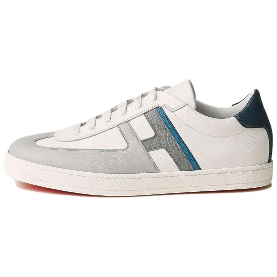 HERMES Boomerang Skateboard Shoes Men Low-Top Gray