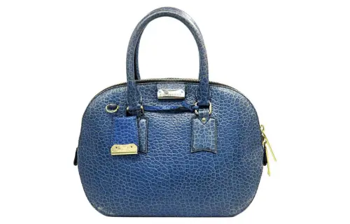 Burberry Calfskin Handbag Women's Blue