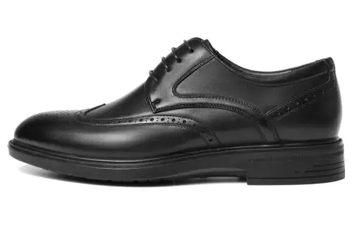 Belle BELLE Cowhide Leather Elite Series Comfortable and Wear-resistant Brock-in Heightening Genuine Leather Business Shoes Formal Leather Shoes Men's Style