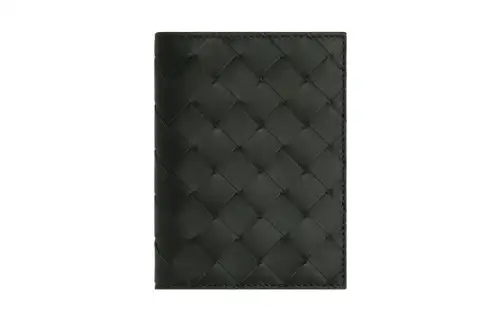 Bottega Veneta Cow Leather Wallet Regular Men's Dark Green