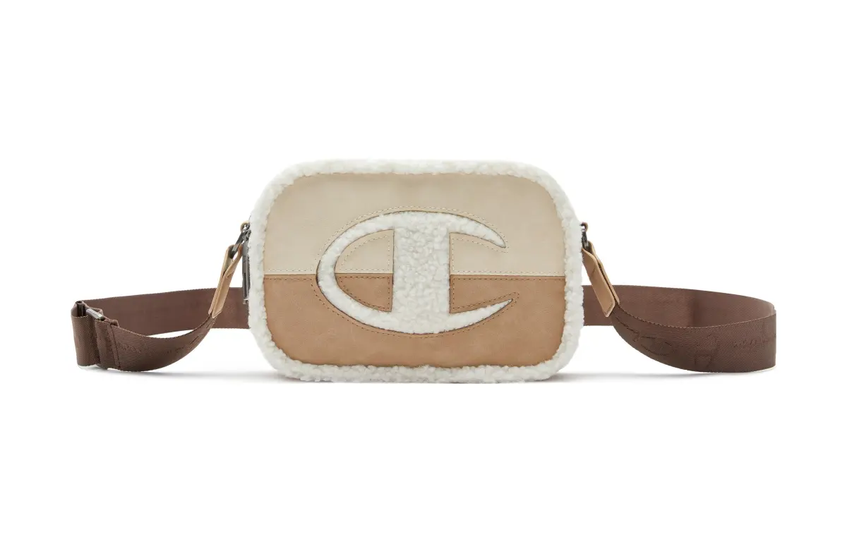 Champion Fabric Crossbody Bags Small Unisex Wheat Brown/Milk White/Rose Pink/Velvet Brown/Black
