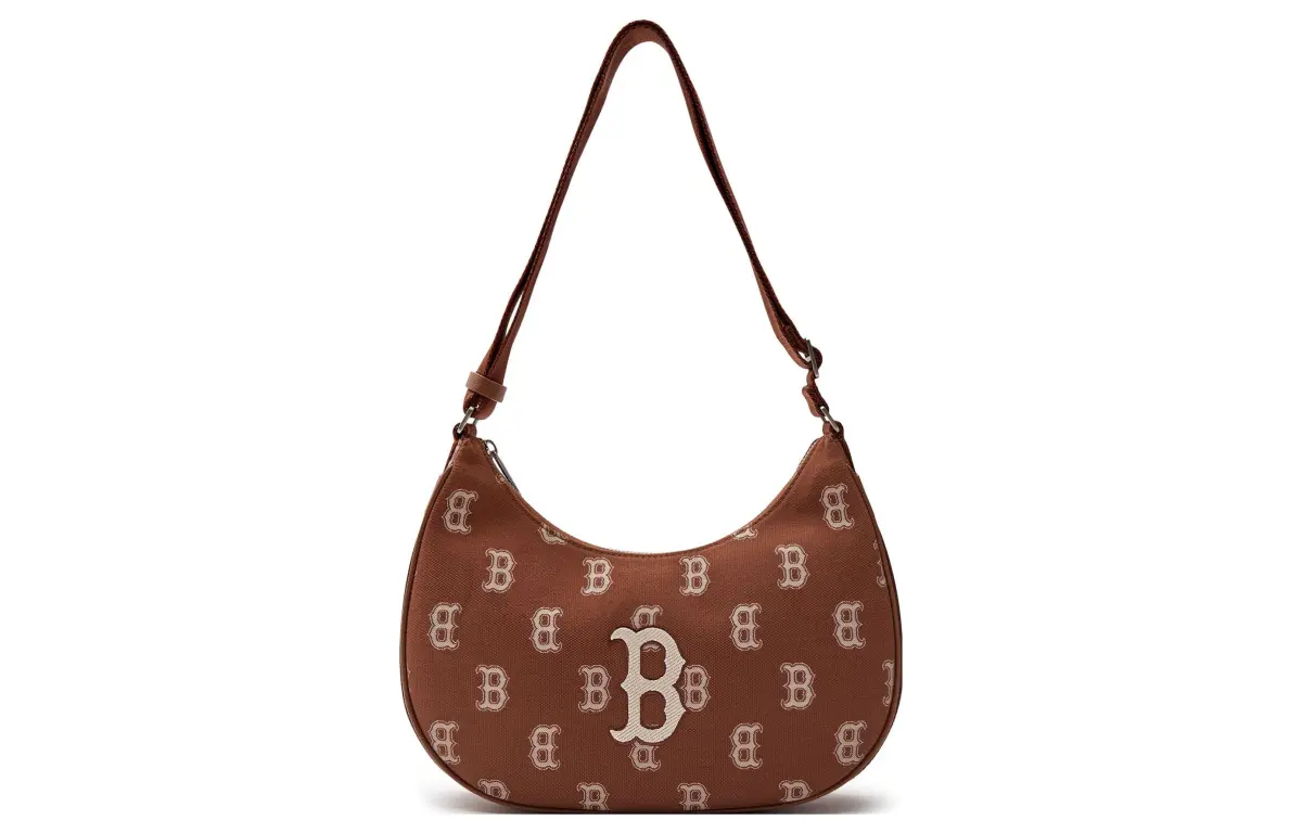 MLB Polyester With Cotton Shoulder Bag Women's Brown