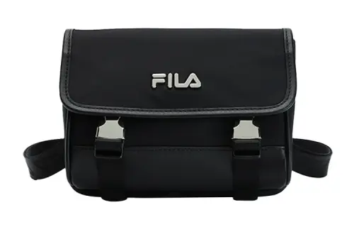 FILA Fabric Shoulder Bag, Crossbody Bag Regular Women's Black