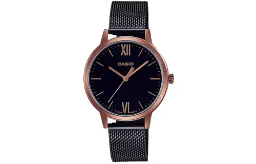CASIO Women's Standard Series 37.5mm Black Watch LTPE157MRB1B