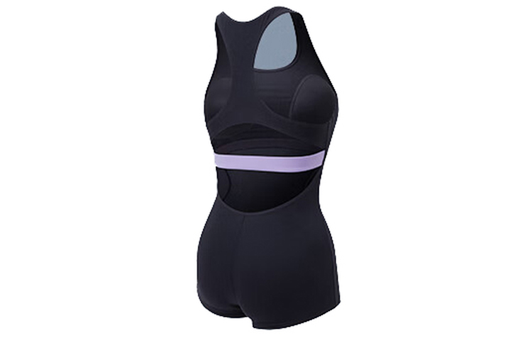 Speedo One Piece Swimsuits Women’s Black/Purple Casual Surf Swimsuit