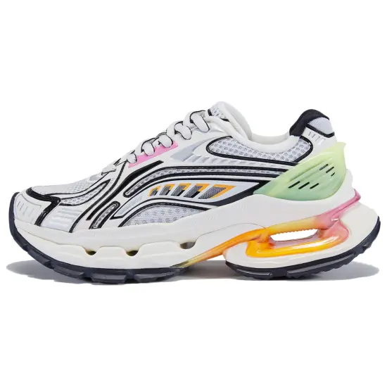 LiNing Furious Rider BOW Cushioning Wear Resistant Low Top Casual Shoes Women's Candy Gray