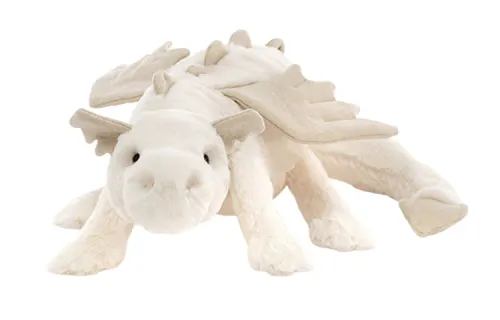 JELLYCAT Mythical Animal Series Snow Dragon Funny White Doll Plush Doll 7cm/12cm/19cm high 26cm/50cm/66cm long
