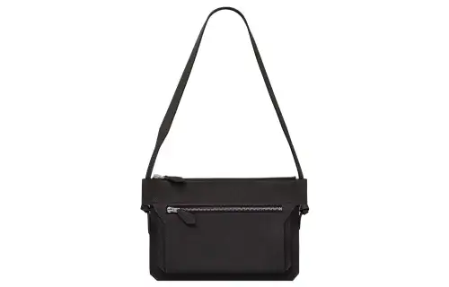HERMES Ultrapla Togo Calfskin Shoulder Bag, Crossbody Bag Small Men's Noir Black
