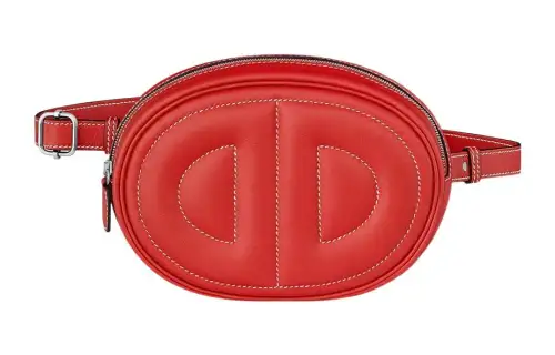 HERMES In The Loop Swift Leather Pig Nose Sling Bag, Fanny Pack Women's Orange Red