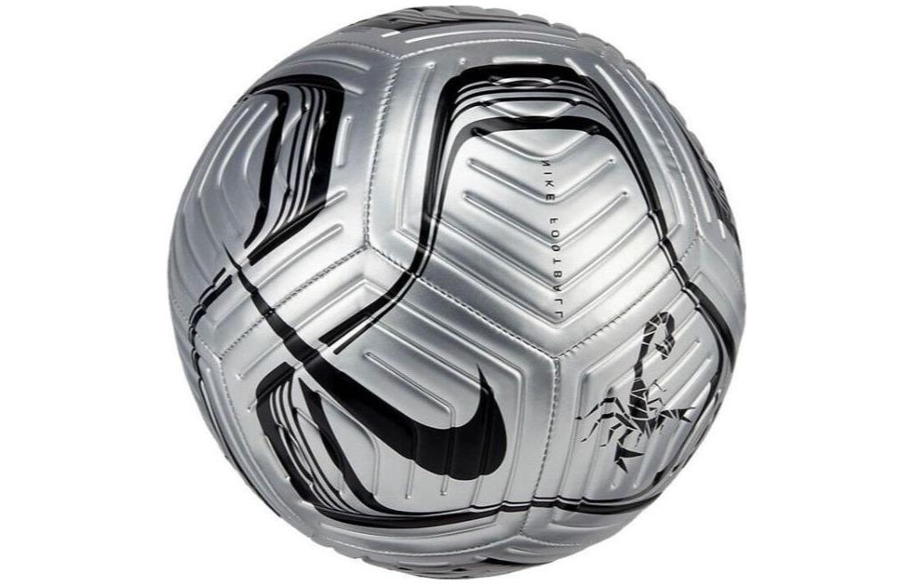 Nike Size 5 Ball Soccer Ball Pu Machine Stitched Soccer Ball Unisex Silver