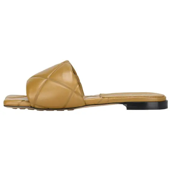 Bottega Veneta Lido Slide Slippers Women's Earth Yellow