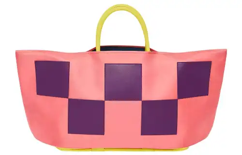 HERMES Leather With Silk Protective Cover Handbag Women's Multicolor Random Shipment