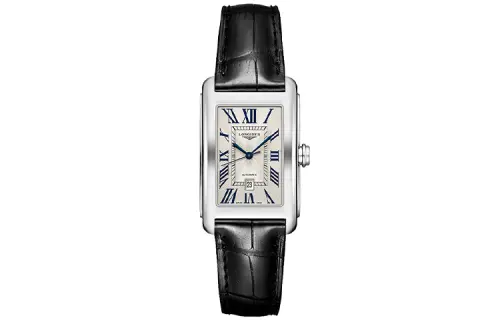 LONGINES Longines Daitro Wiener series automatic mechanical movement waterproof date display Roman scale men's watch Swiss watch 27.7*43.8mm silver dial stainless steel case crocodile leather strap