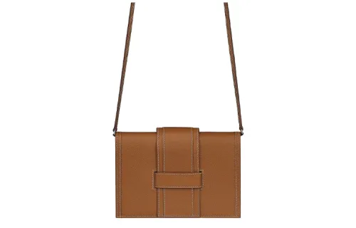 HERMES H Passant Evercolor Calfskin Handheld Shoulder Bag, Crossbody Bag Women's Brown