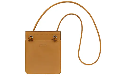HERMES Aline Milo Lambskin With Swift Calfskin Shoulder Bag, Crossbody Bag Women's Sesame