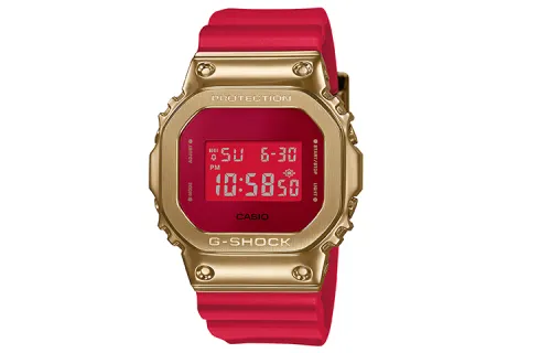CASIO Women's Full Metal Series 49.6mm Red Watch GM-5600CX-4PFN