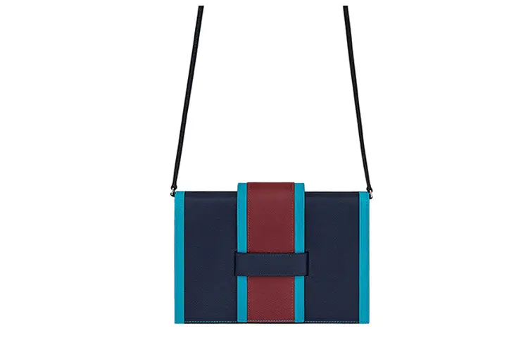 HERMES H Passant Detachable Strap Evercolor Calfskin Handheld Shoulder Bag, Crossbody Bag Women's AH Dark Blue