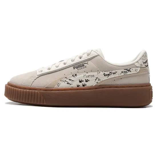 PUMA Suede Platform Draw 'Beige White' Women's